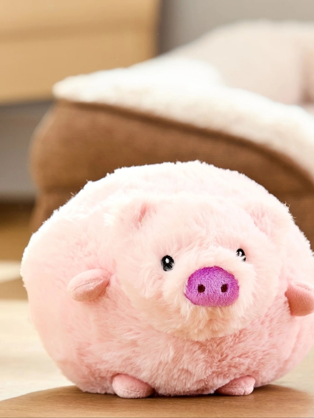 Vibrant Life  Round Plush Pig Dog Toy